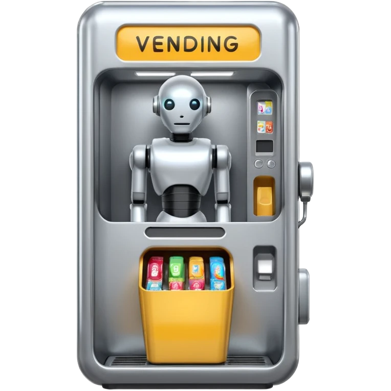 futuristic robot vending machine emoji