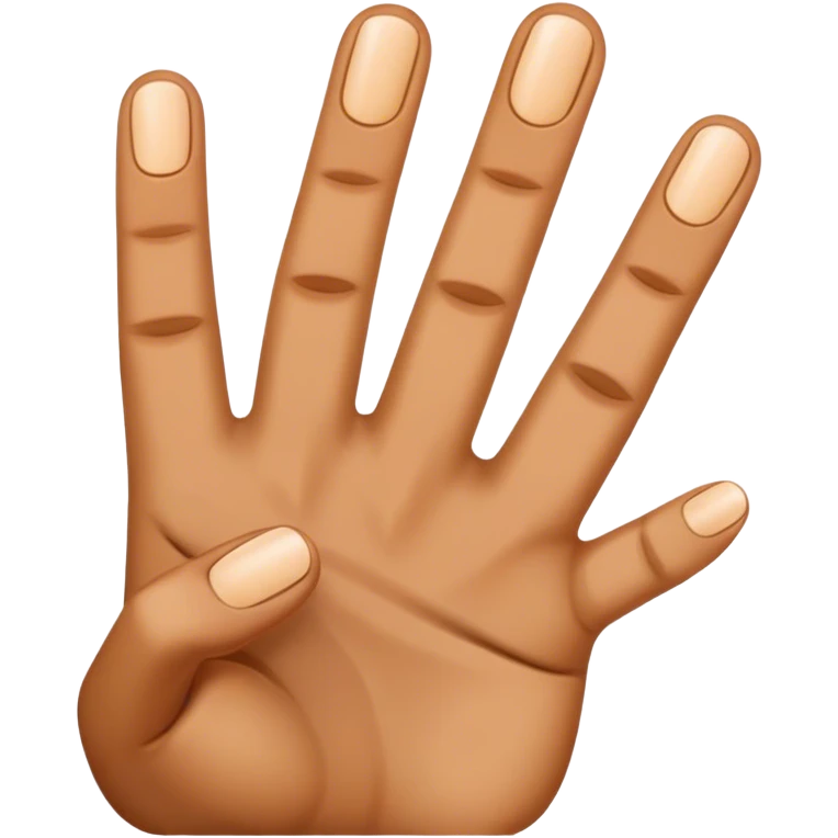 3 fingers emoji