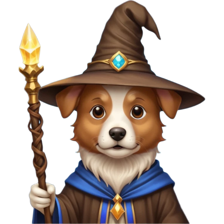 Dog wizard emoji