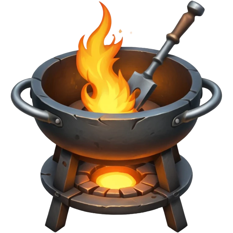 A blacksmith forge emoji