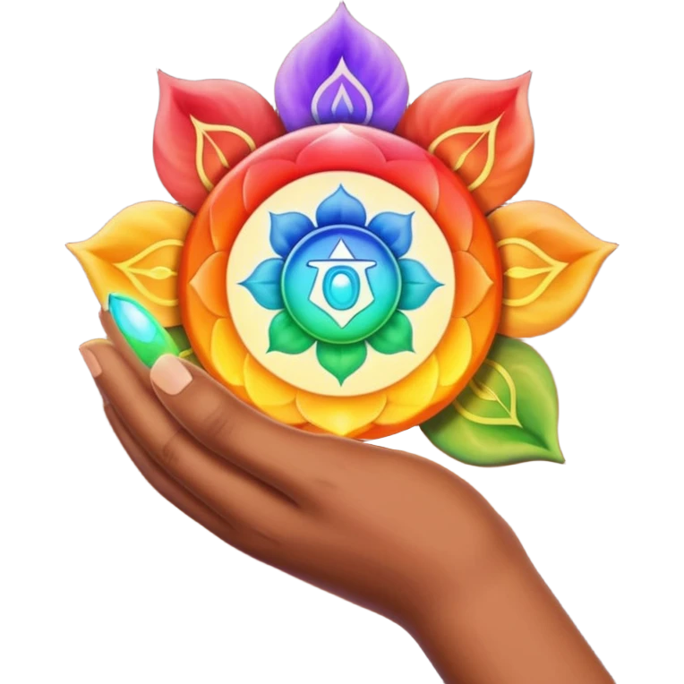 Hand with chakrr emoji