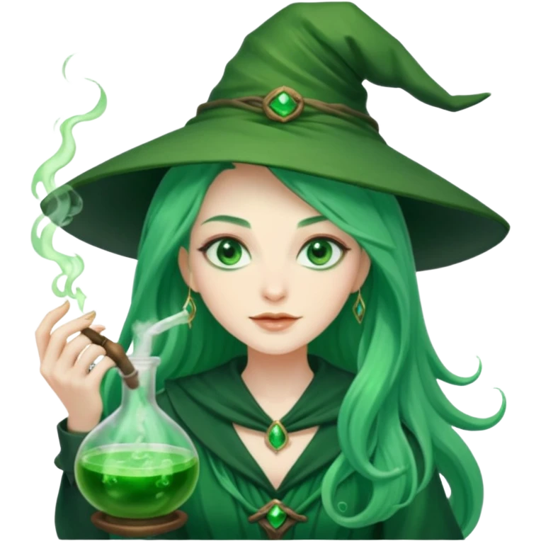 green witch cooking potion emoji