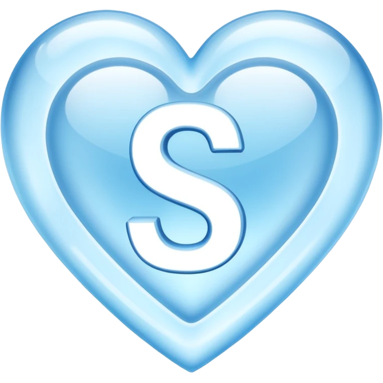 ice heart with logo "S" emoji
