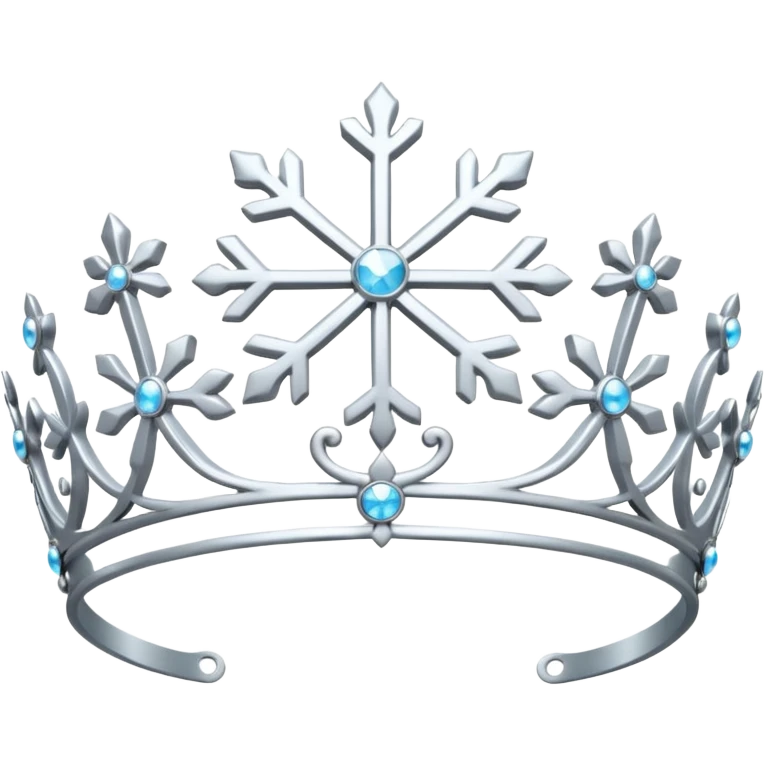Snowflake tiara emoji
