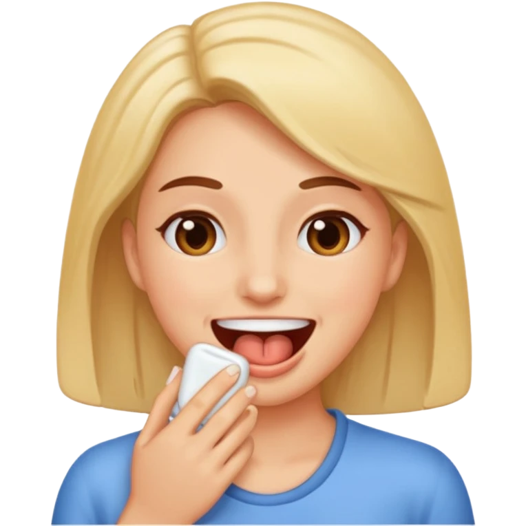 woman birping emoji