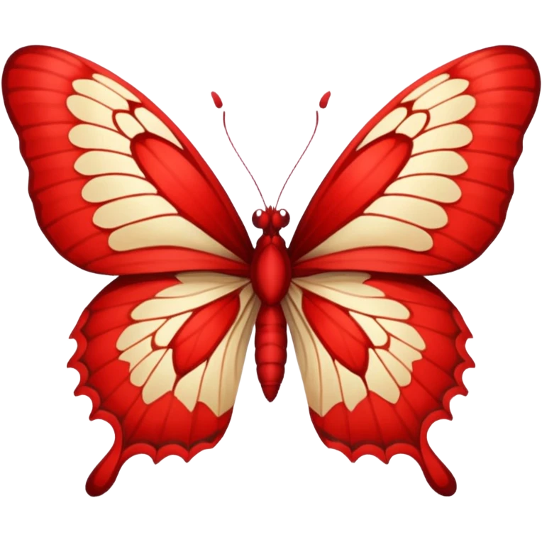 Red butterfly emoji