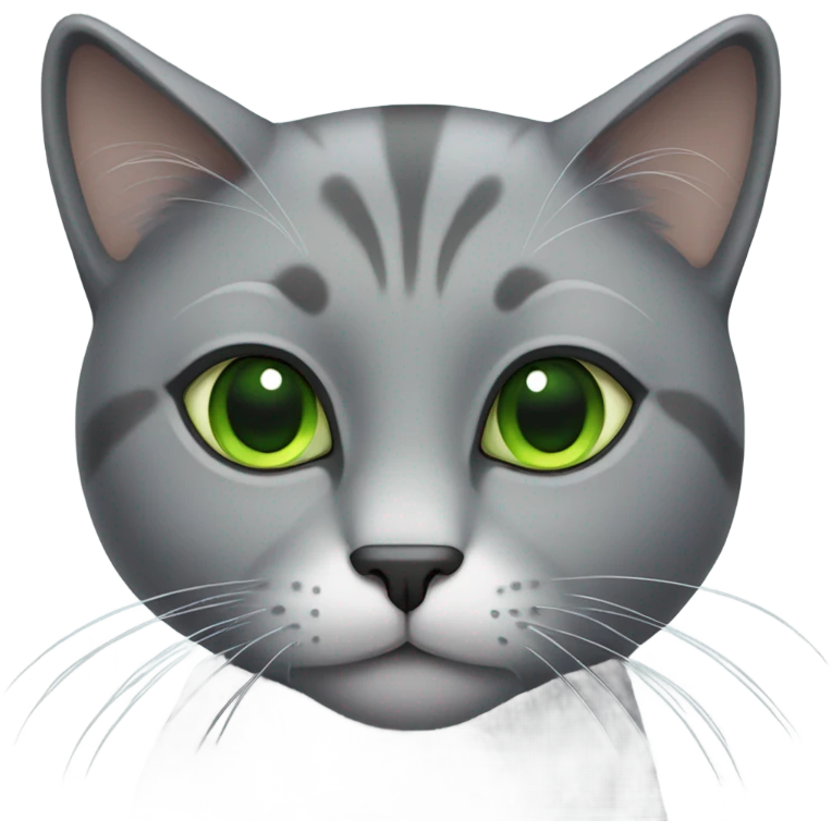 Gray cat emoji