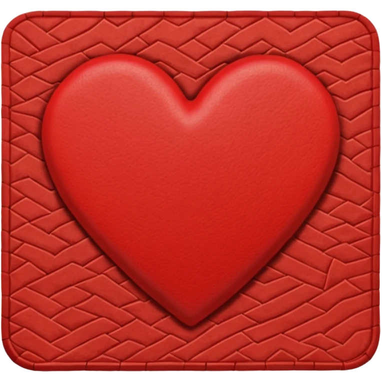 heart patterned doormat emoji