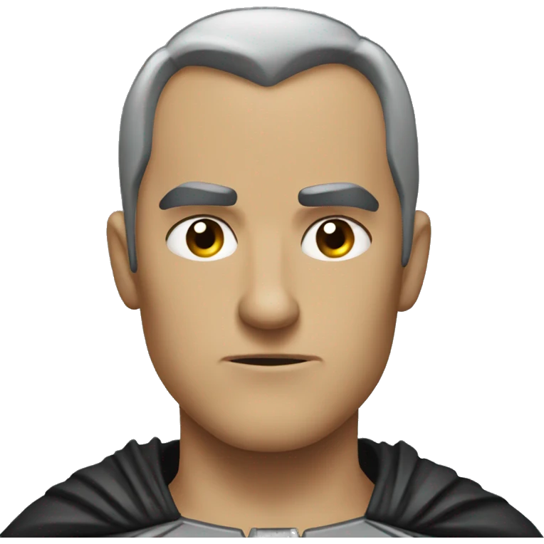Batman with a cold stare emoji