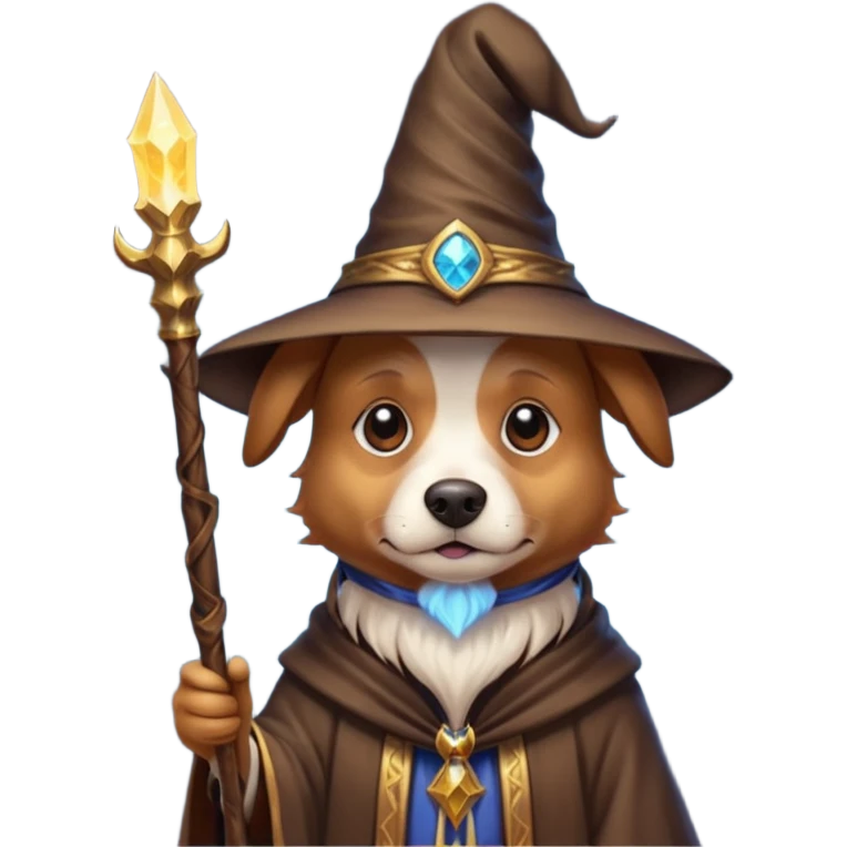 Dog wizard emoji