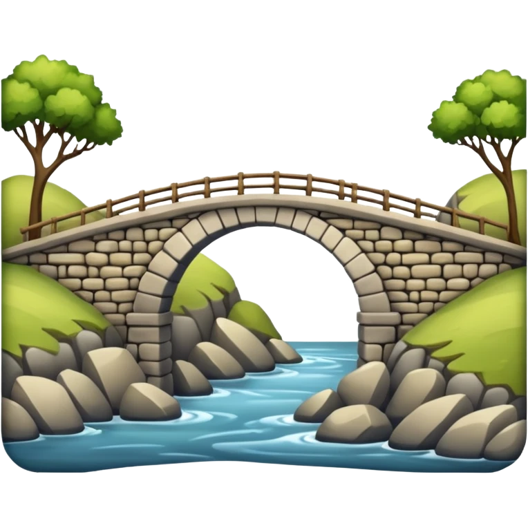 a Bridge Between Land emoji