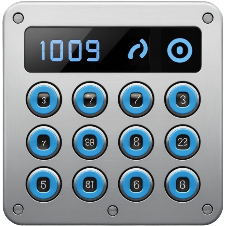 Intercom panel with built in keypad emoji