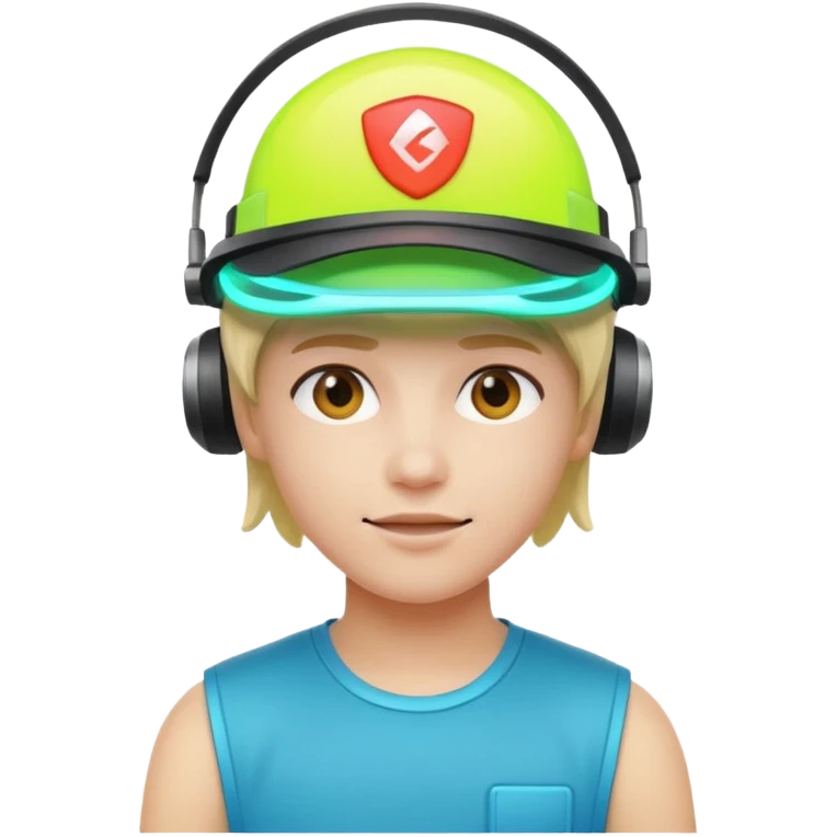 Neon Visor Gamer emoji