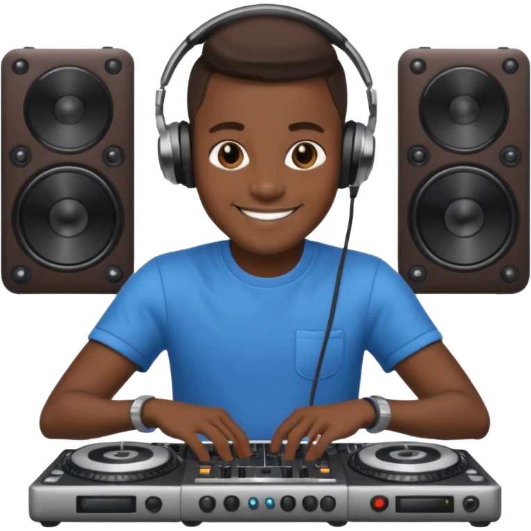 dj with setup emoji