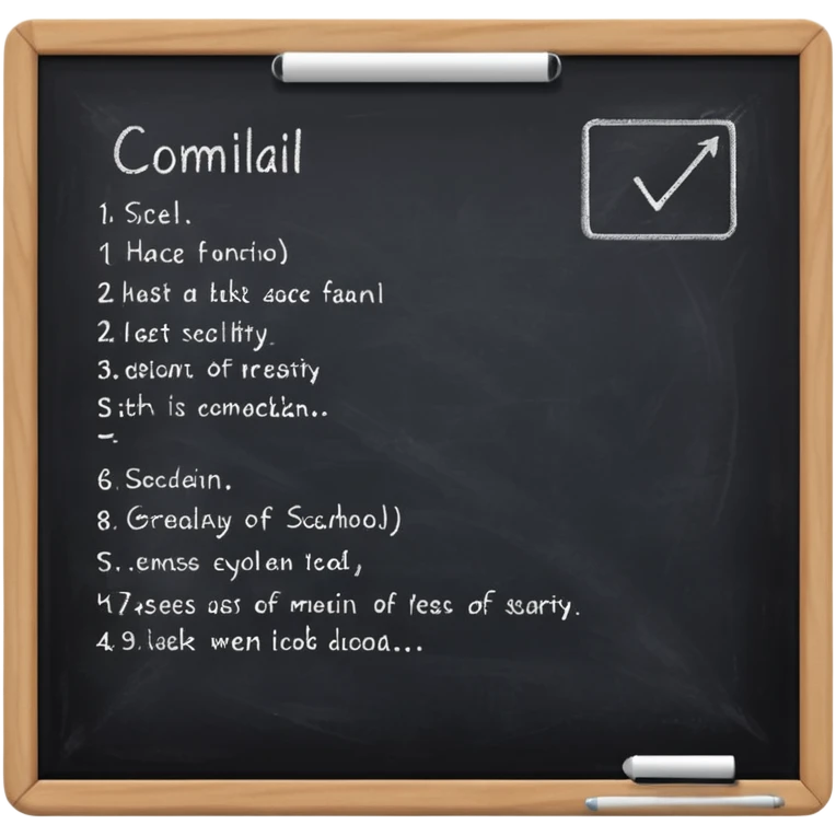 School Chalkboard emoji