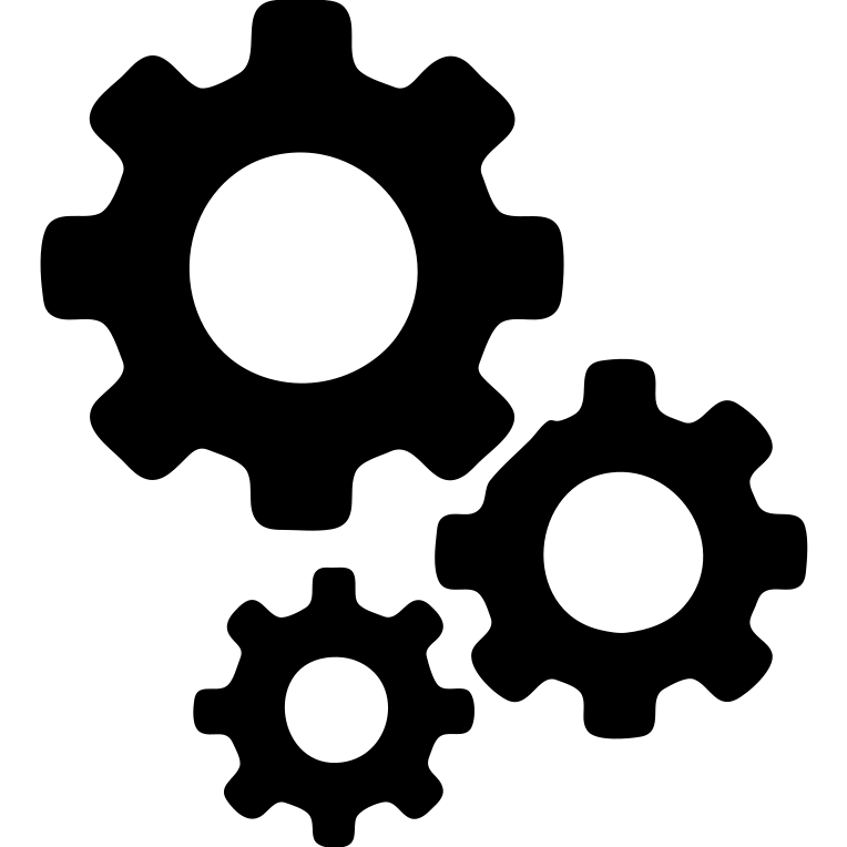Recreate the cogs icon using the solid model emoji