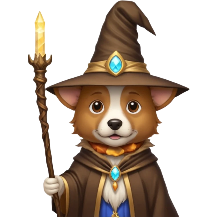 Dog wizard emoji