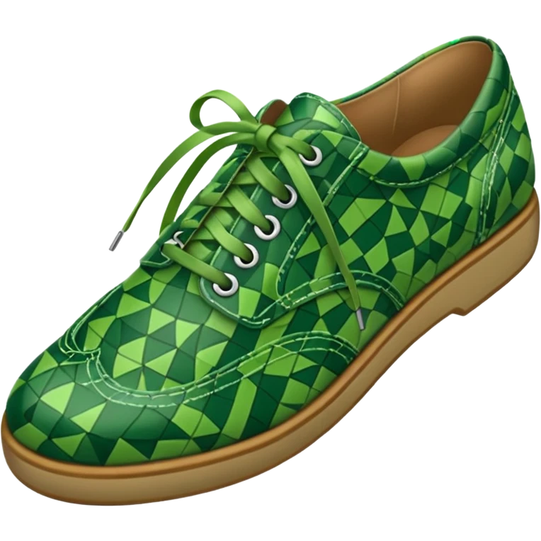 green patterned shoes  emoji