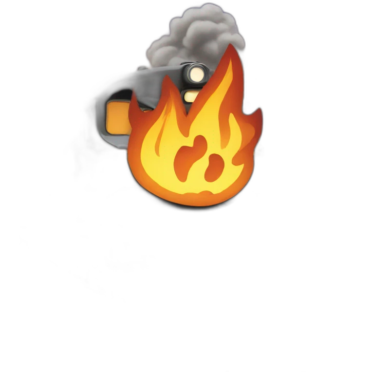 merge tracks with flames in the background emoji