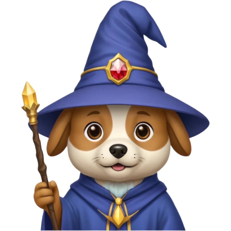 Dog wizard emoji
