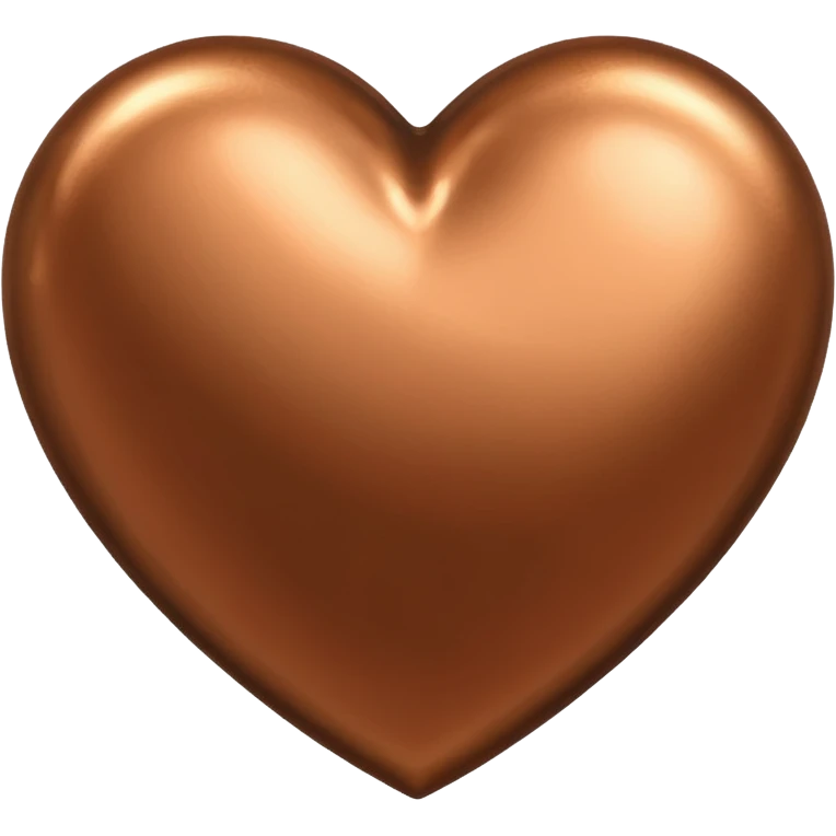 bronze heart emoji