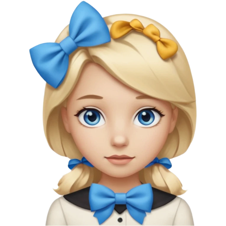 menina com laço  emoji