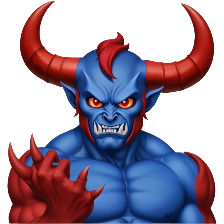 Blue devil  emoji