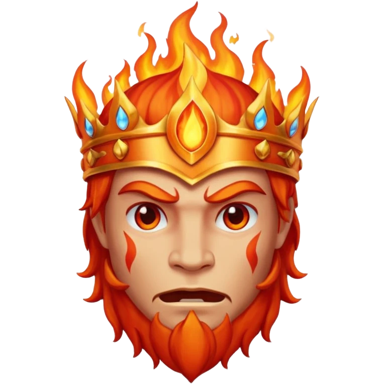 a flame king emoji