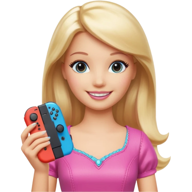 Barbie nintendo switch  emoji