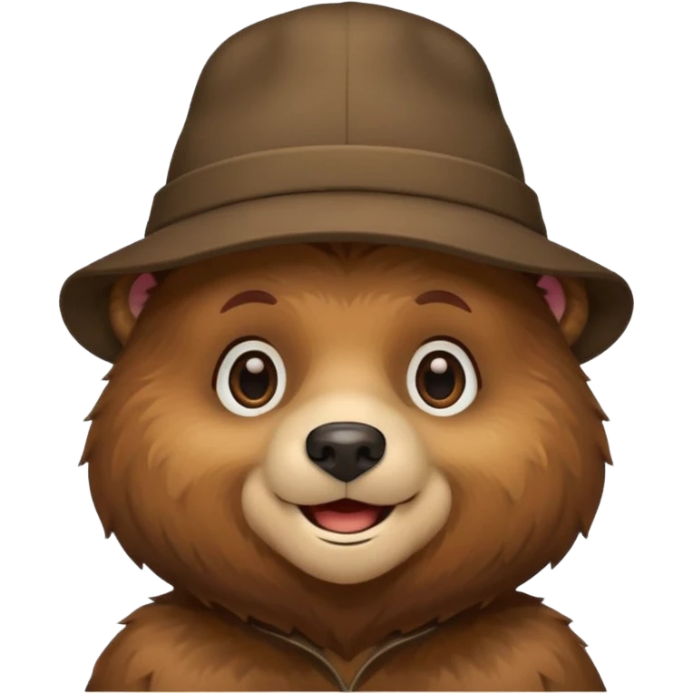 Bear wearing a hat  emoji