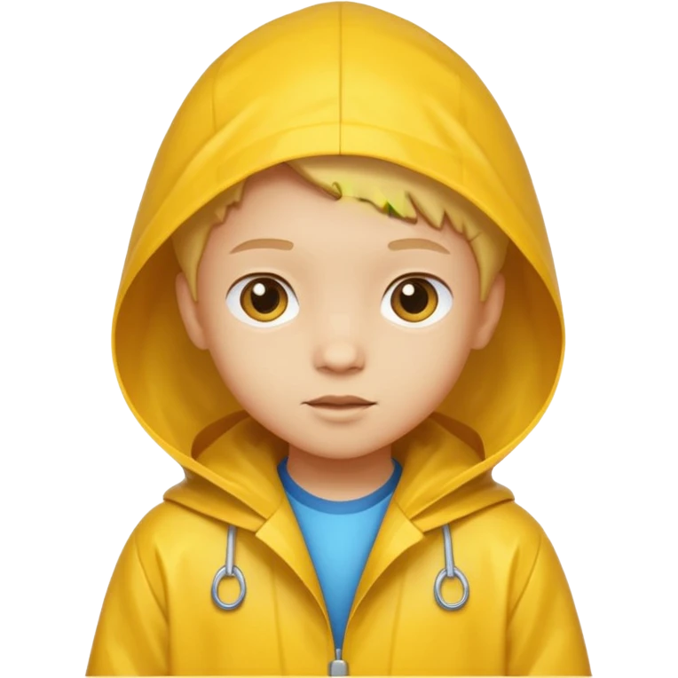 kid with raincoat emoji