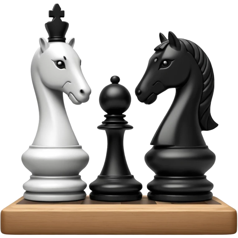 two chess figures next to each other emoji