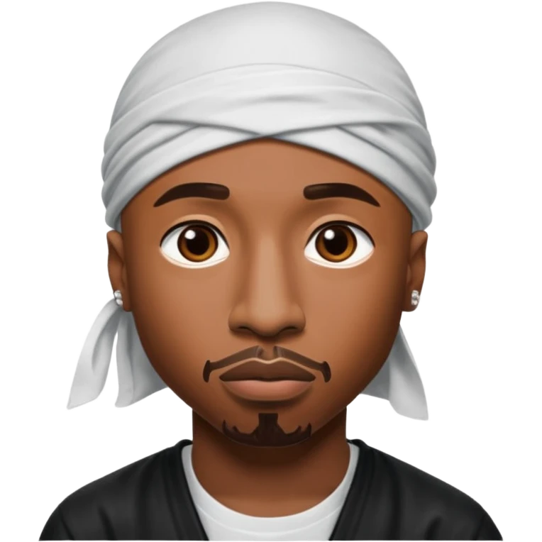 2Pac only face and durage emoji