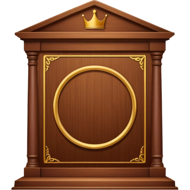 court rostrum with ruler emoji | AI Emoji Generator