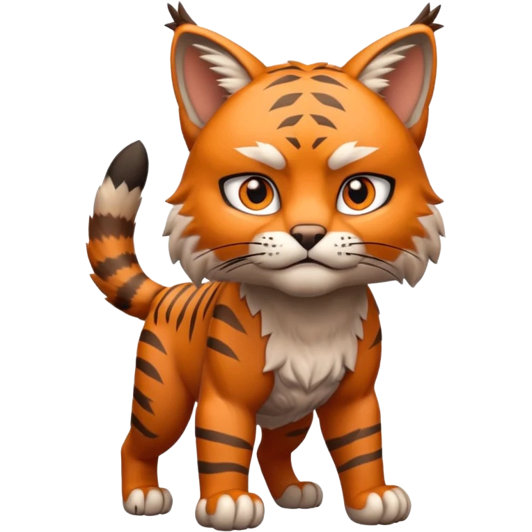 big bobcat with its body emoji