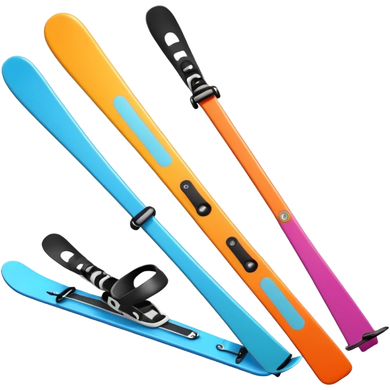 skis,colorful, Snow Gear,negative: character. emoji