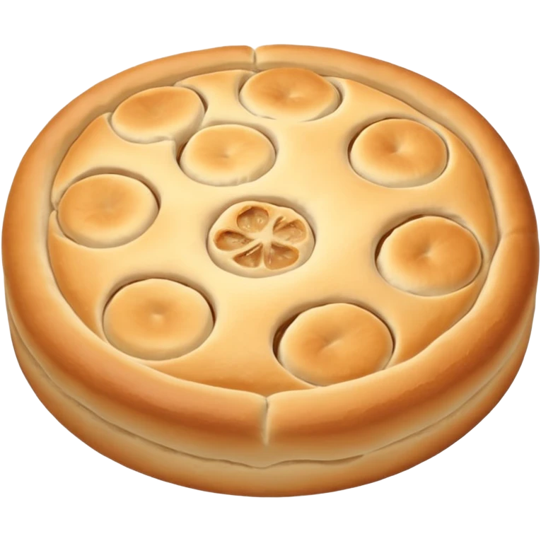 round focaccia classic white without seasoning emoji