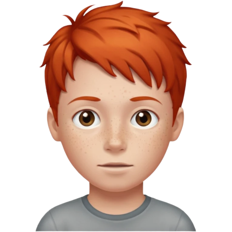 red haired kid  emoji