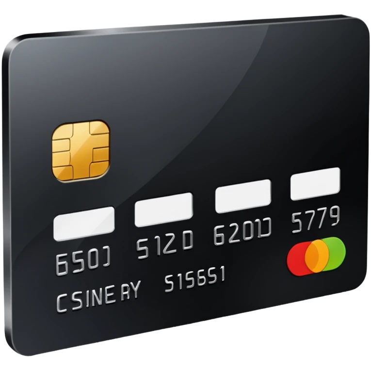 black credit card, no text, no numbers emoji