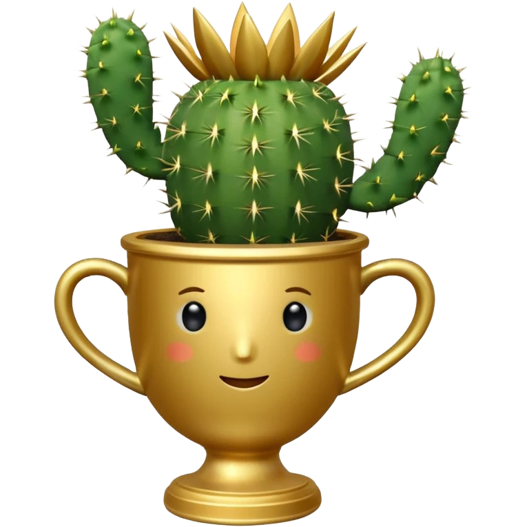 golf trophy cactus emoji