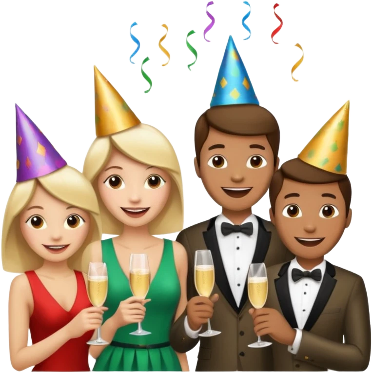 people drink champagne emoji