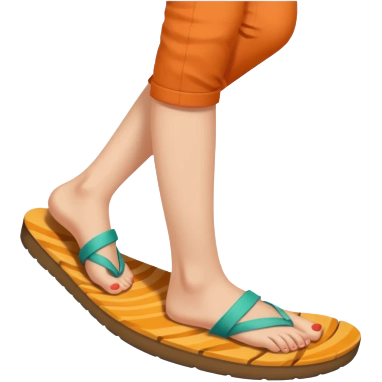 a woman sitting barefoot with one talking detailed pretty face on each sole emoji