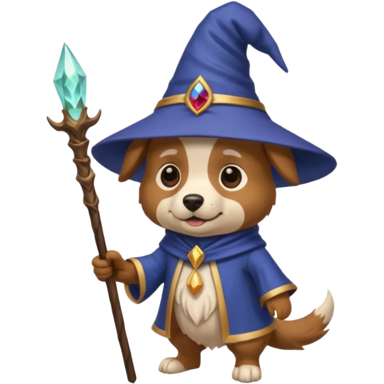 Dog wizard emoji