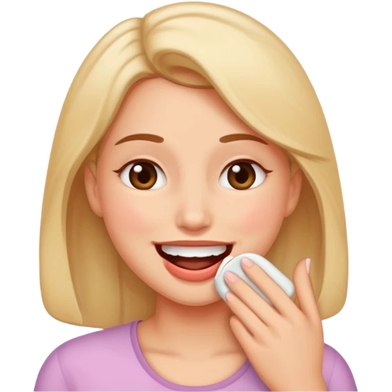 woman burping emoji
