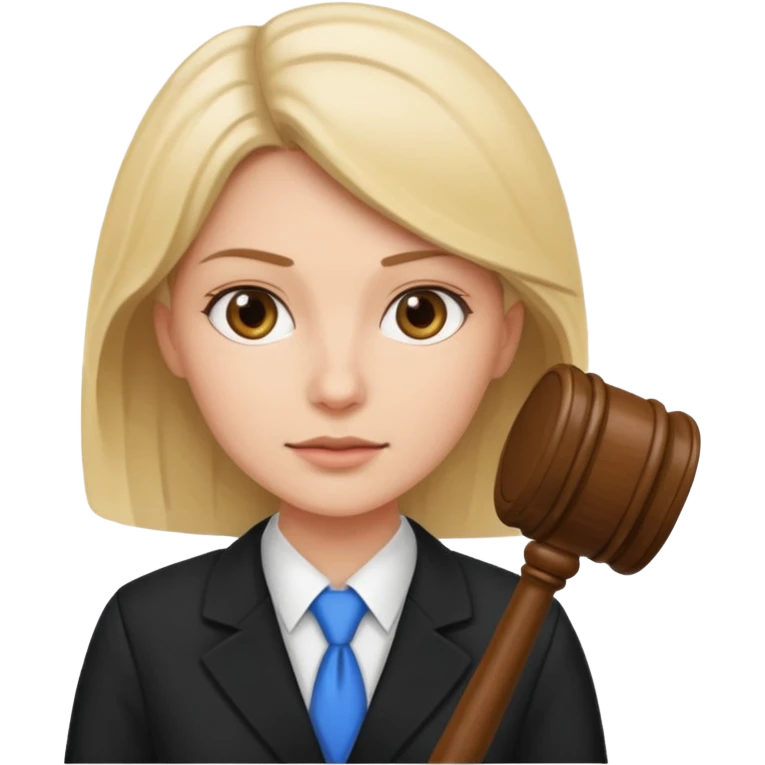 female lawyer helping a person emoji
