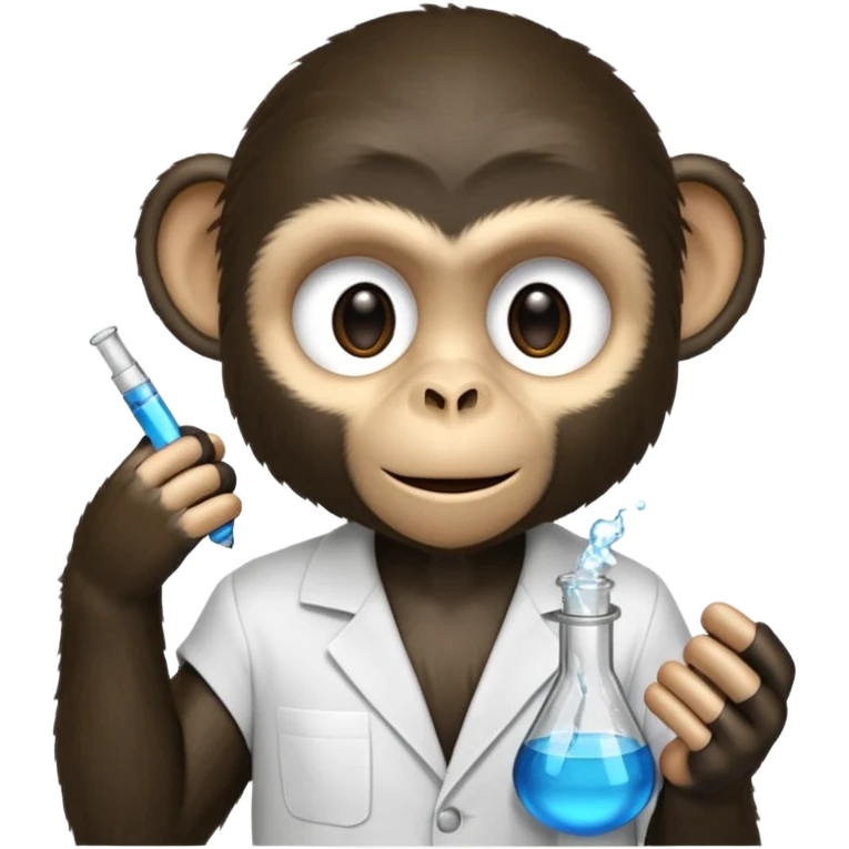 scienist black monkey emoji