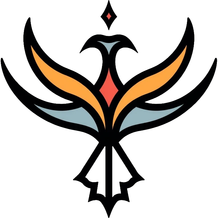 Faravahar Persian symbol, ancient Zoroastrian winged symbol emoji