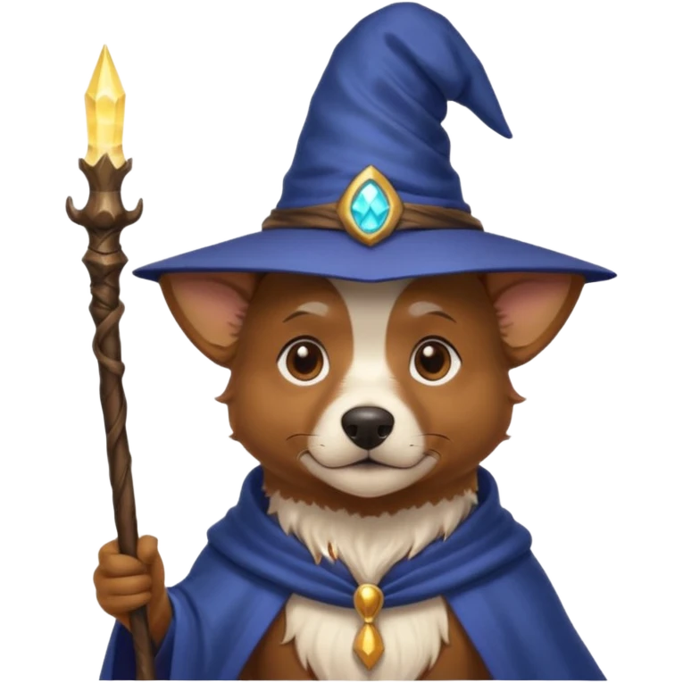 Dog wizard emoji