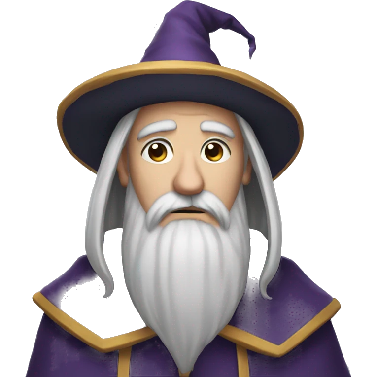 A single Very Sad wizard emoji