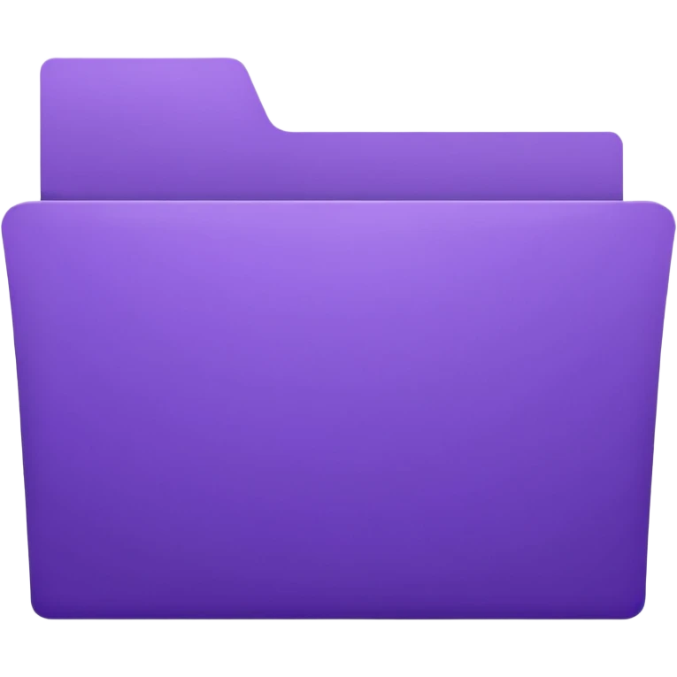 purple empty open folder emoji